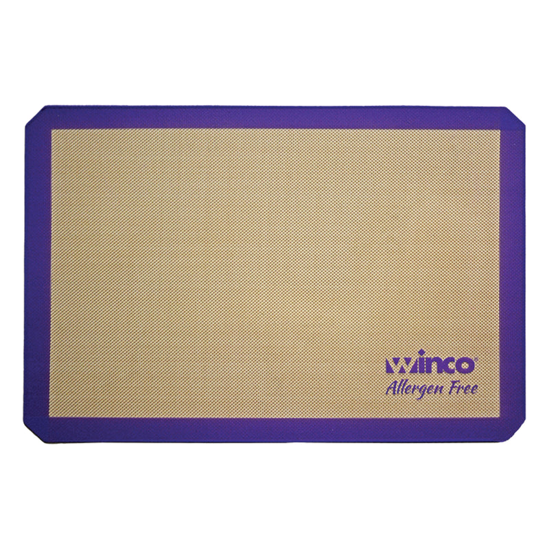 Winco SBS-24PP 24 Inch Baking Mat Silicone Double-Sided Allergen Free Purple