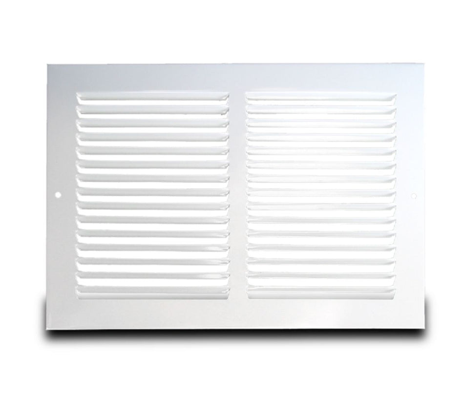 Metal-Fab MFRG1414W, 14x14 Return Air Grille, White Steel Wall & Ceiling Vent Cover