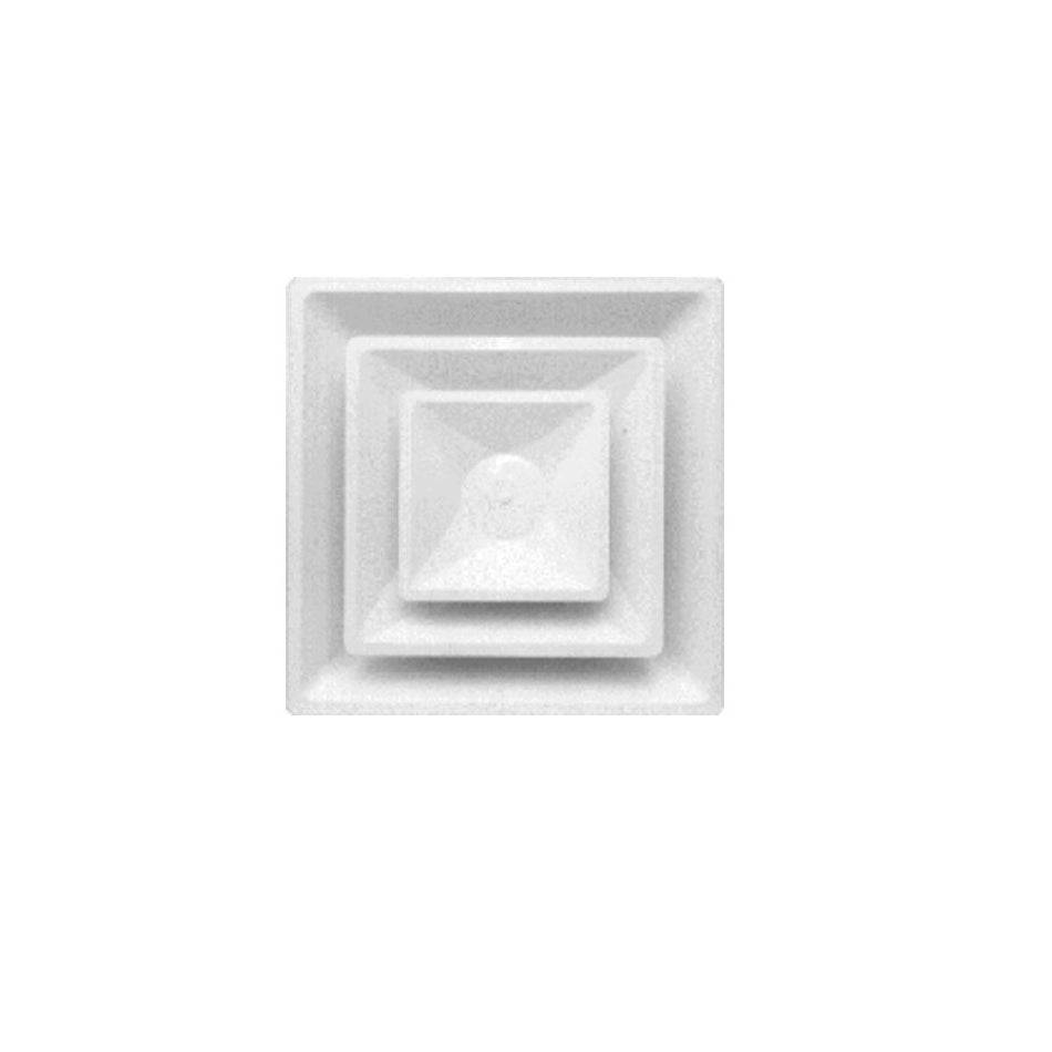 METALAIRE 57006142401, 24x24 T-Bar Lay-In Ceiling Diffuser, White Steel Ceiling Air Vent