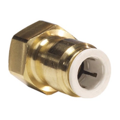 John Guest Lead Free Brass Connector 3/8" Tube OD x 3/8" FFL