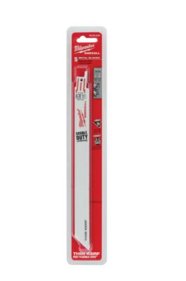 Milwaukee® Blade 9" 14 TPI Bi-Metal for Reciprocating Saws 5 Pack 48-00-5187