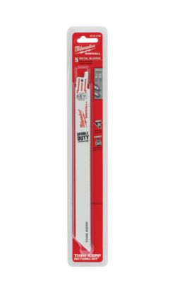 Milwaukee® Blade 9" 18 TPI Bi-Metal for Reciprocating Saws 5 Pack 48-00-5188