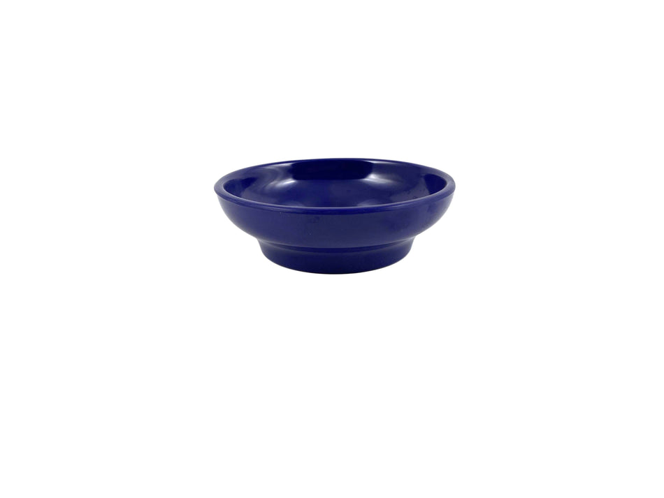 12 Pack 4-1/2 oz, 4" Diameter x 1-1/4" Height, Salsa Dish, Cobalt Blue Color, Melamine, BPA Free, Dishwasher Safe, Break-Resistant, Shatter-Resistant, No Microwave, No Oven, NSF