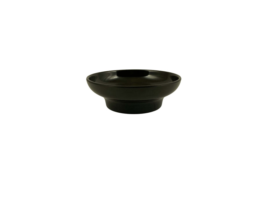 12 Pack 8 oz, 4-3/4" Diameter x 1-1/2" Height, Salsa Dish, Black Color, Melamine, BPA Free, Dishwasher Safe, Break-Resistant, Shatter-Resistant, No Microwave, No Oven, NSF