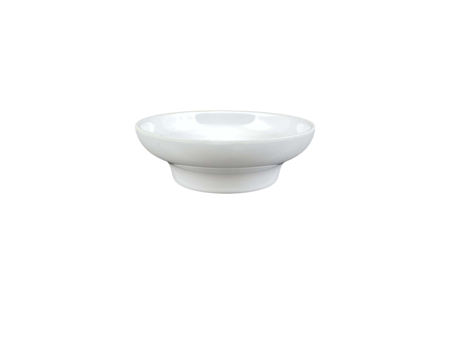 12 Pack 8 oz, 4-3/4" Diameter x 1-1/2" Height, Salsa Dish, White Color, Melamine, BPA Free, Dishwasher Safe, Break-Resistant, Shatter-Resistant, No Microwave, No Oven, NSF