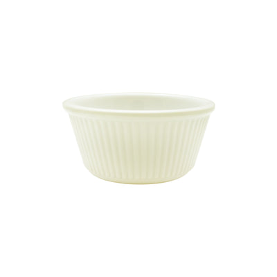 Thunder Group ML531B1R 3 Oz Ramekin Round Fluted BPA Free Melamine Bone