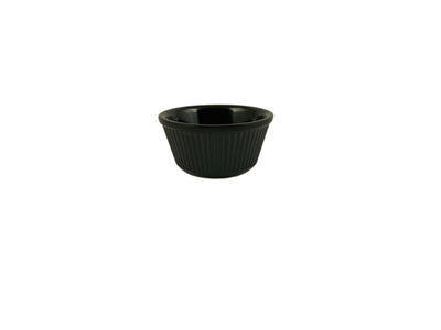 Thunder Group ML531BL1 3 Oz Ramekin Black Break-Resistant Melamine