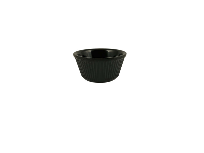 Thunder Group ML531BL1 3 Oz Ramekin Black Break-Resistant Melamine