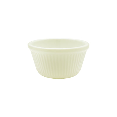Thunder Group ML532B1R 4 Oz Ramekin Round Fluted Break-Resistant Melamine Bone