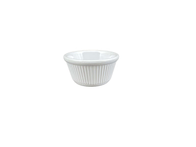 Thunder Group ML532W1 4 Oz Ramekin Break-resistant Round Fluted White Melamine