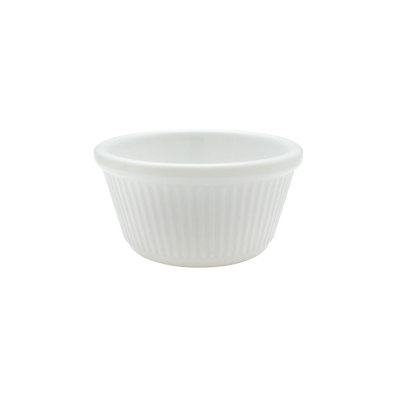 Thunder Group ML532W1R 4 Oz Ramekin Round Fluted Break-Resistant White Melamine