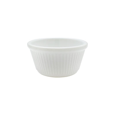 Thunder Group ML532W1R 4 Oz Ramekin Round Fluted Break-Resistant White Melamine