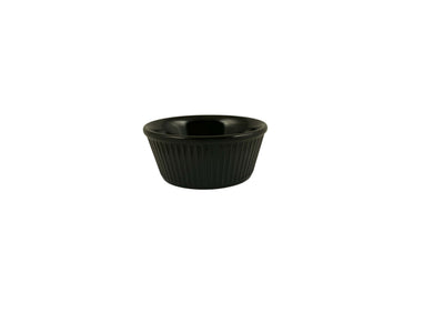 Thunder Group ML533BL1 3-3/8 Inch Diameter Ramekin 3-1/2 Oz Break-Resistant Melamine Black