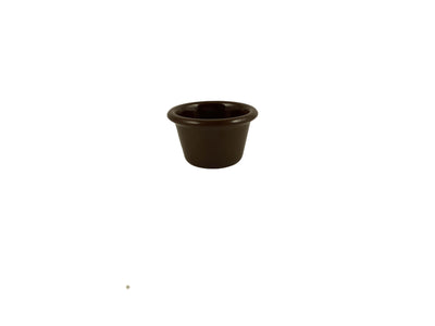 Thunder Group ML535C1 1-3/4 Oz Ramekin Brown Melamine Break-Resistant