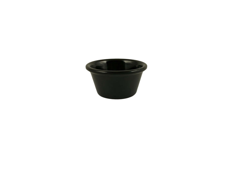 Thunder Group ML536BL1 2-7/8 Inch Ramekin 2-1/2 Oz BPA Free Melamine Black
