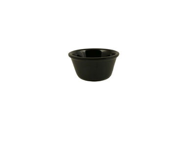 Thunder Group ML537BL1 3 Oz Round Ramekin Smooth Break-Resistant Melamine Black