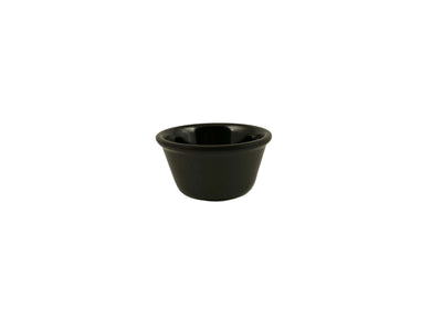 Thunder Group ML538BL1 4 Oz Ramekin Round 3-3/8 Inch Black Melamine