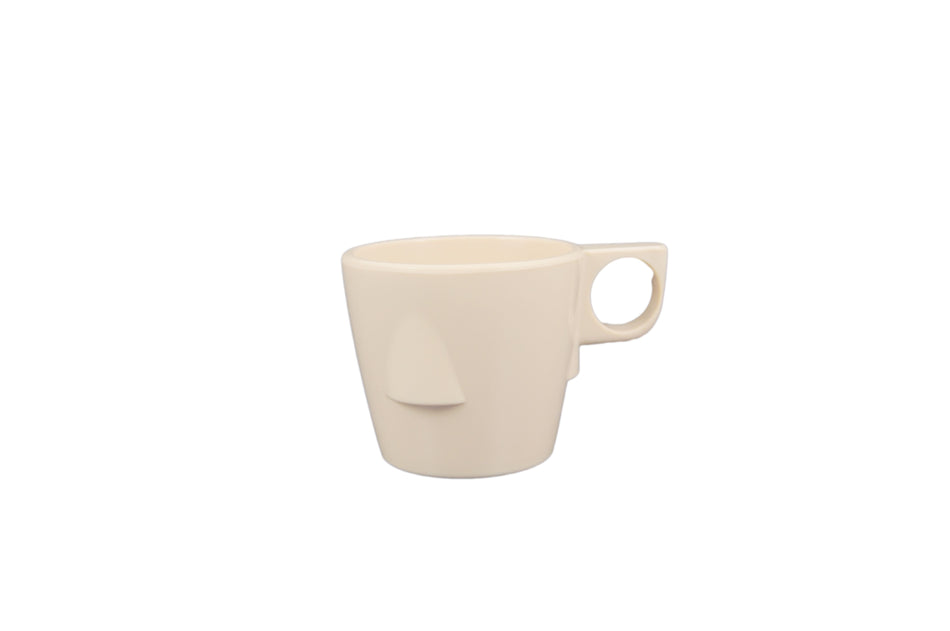 12 Pack 7 oz , 3-1/4" Diameter x 2-3/4" Height, Stacking Cup, Tan Color, Melamine, BPA Free, Dishwasher Safe, Break-Resistant, Shatter-Resistant, No Microwave, No Oven, NSF