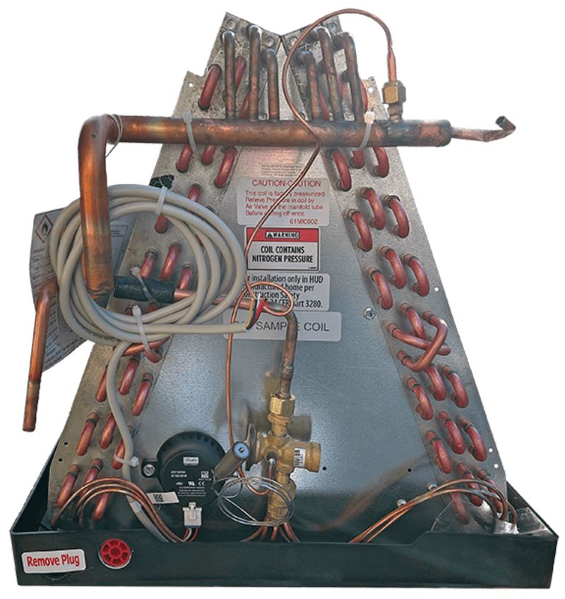 Mortex 96-8G2P-0P 1.5 Ton Uncased A-Coil AC Evaporator Coil, Upflow / Downflow, R-454B