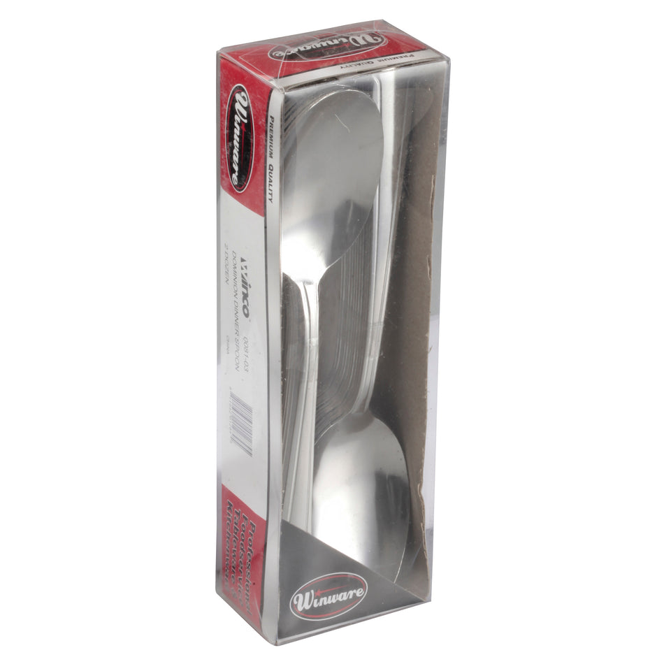 Winco 0081-03 Dominion Dinner Spoon, 2-doz/pk, 18/0 Medium Weight