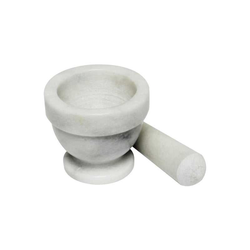 Thunder Group MRGR003 3.25 Inch Diameter Bowl Style Mortar and Pestle Marble
