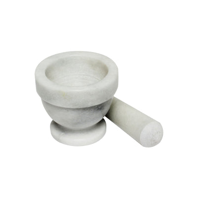 Thunder Group MRGR003 3.25 Inch Diameter Bowl Style Mortar and Pestle Marble