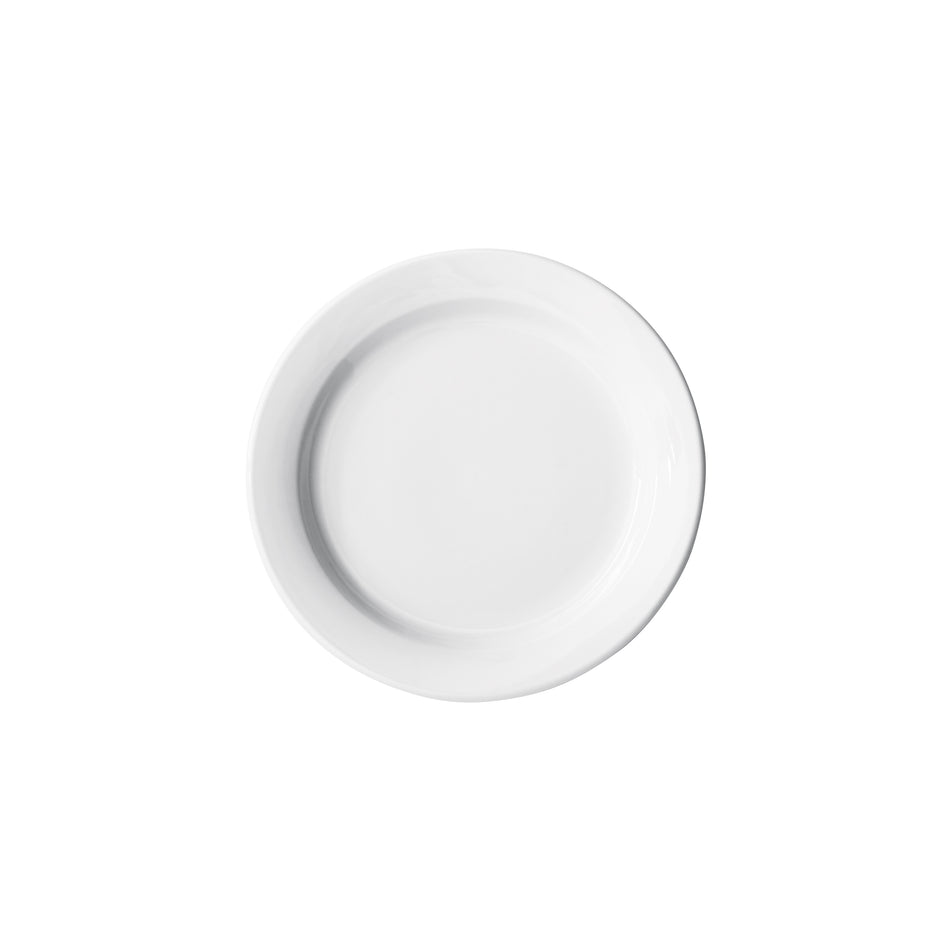Winco BPR-55NR Birkhall Plate with Narrow Rim, 5-1/2" dia, White Porcelain, 36 Pieces/Case