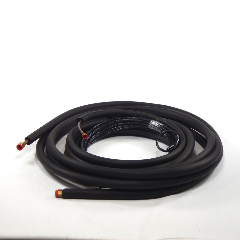 Streamline 61020300M144, 3/8 in x 5/8 in x 30 ft Mini Split Line Set, Insulated Copper Refrigerant Lines, 1/2 in Insulation on Both Lines