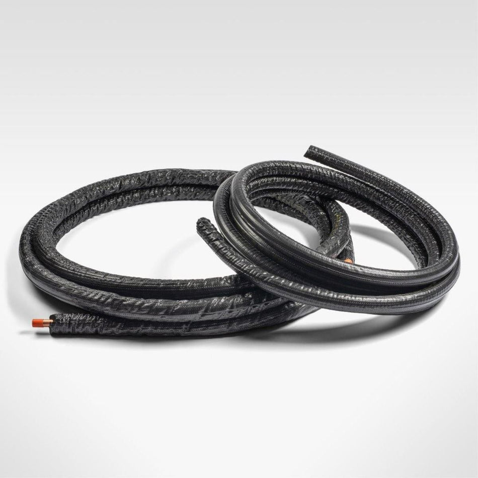 Streamline 40820300B6C, 1/4 in x 1/2 in x 30 ft Mini Split Line Set, Insulated Copper Lines, 1/2 in Insulation on Both Lines, Sweat Connections