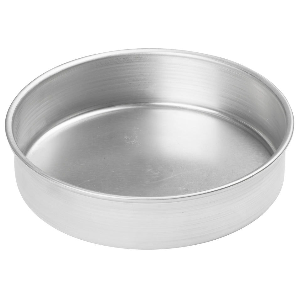 Winco ACP-082 8 Inch Layer Cake Pan Round Aluminum with Smooth Surface