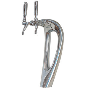 Micro Matic 9502-C Mystique Dual Tap Draft Beer Tower – Chrome Finish – Glycol Cooled – Commercial Grade