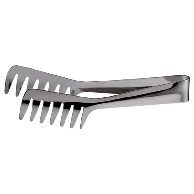 Winco ST-8 8 Inch Spaghetti Tongs Stainless Steel Mirror Finish