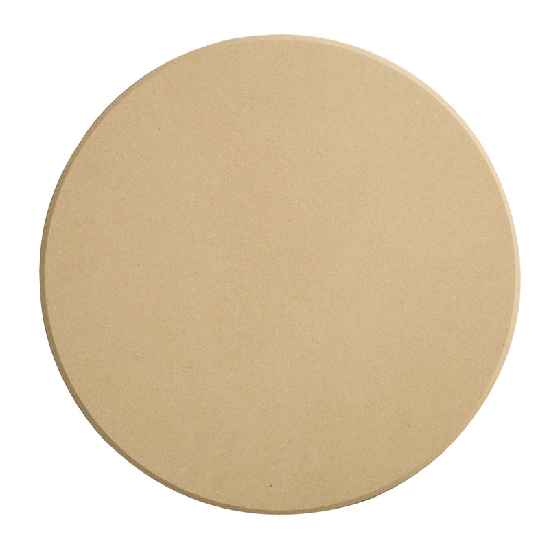 Winco KCH-08411 16 Inch Diameter Round Pizza Stone Beige Cordierite with Durability
