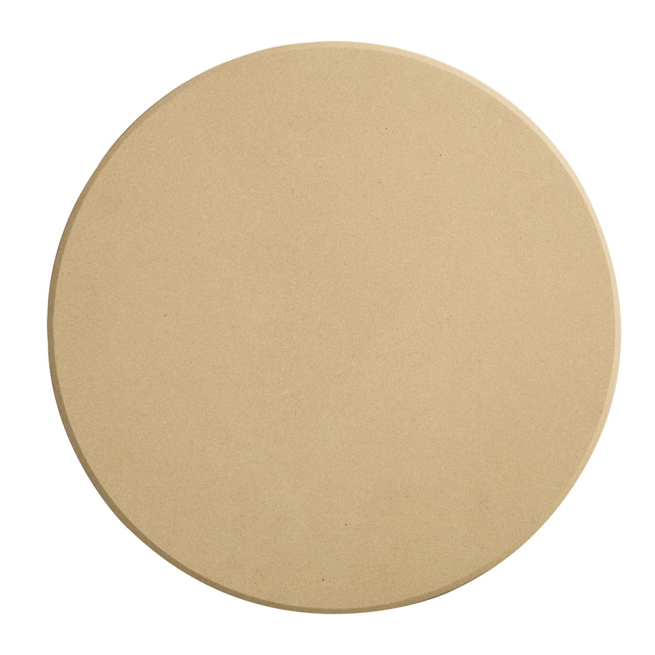 Winco KCH-08411 16 Inch Diameter Round Pizza Stone Beige Cordierite with Durability