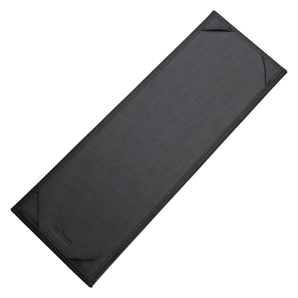 Winco LMS-414BK 4-1/2 Inch Width Menu Cover Single Bar Leather-like Black