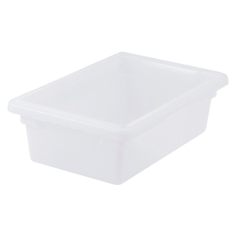 Winco 18" Food Storage Box - 3.5 Gallon BPA-Free White Polypropylene