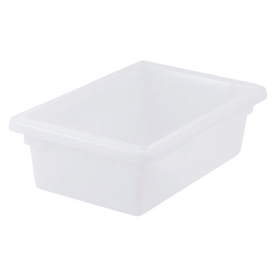 Winco 18" Food Storage Box - 3.5 Gallon BPA-Free White Polypropylene