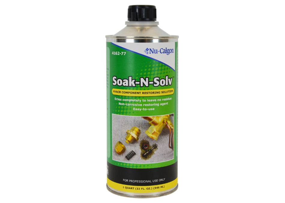 Nu-Calgon 4162-77, Soak-N-Solv Unique Ready-To-Use Restoring Compound, Specially Formulated For Hvacr Components, 1 Qt Bottle, 4X1 Cs., 32 oz
