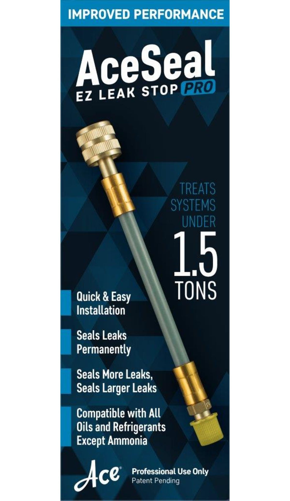 ACE ASEZ-PRO, Leak Sealant 1/2 to 1.5T, 1/2 to 1.5 Ton Units