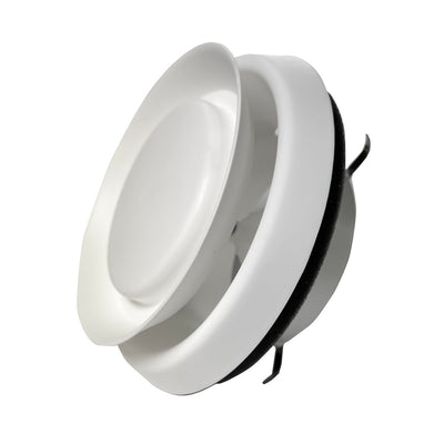 Non-Branded 1001WG601, 6 Ceiling Diffuser, White Polymer Resin Ceiling Air Vent