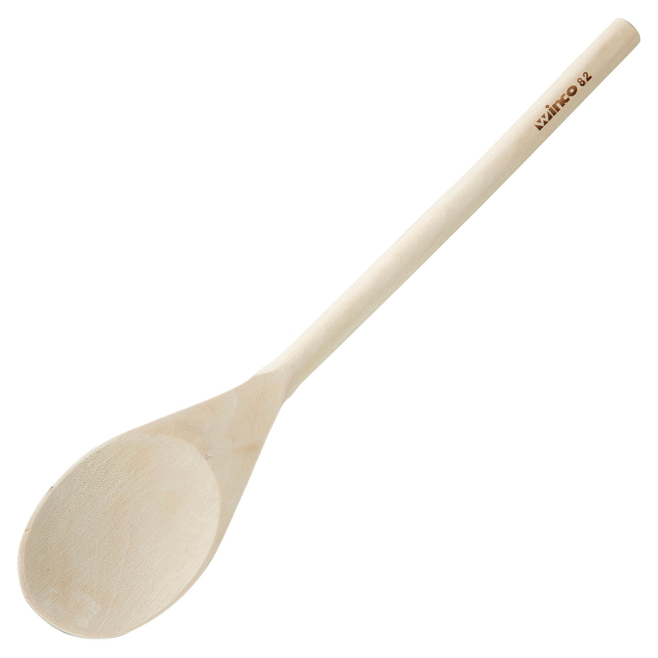 12 pack Winco WWP-14 Wooden Stirring Spoons - 14"