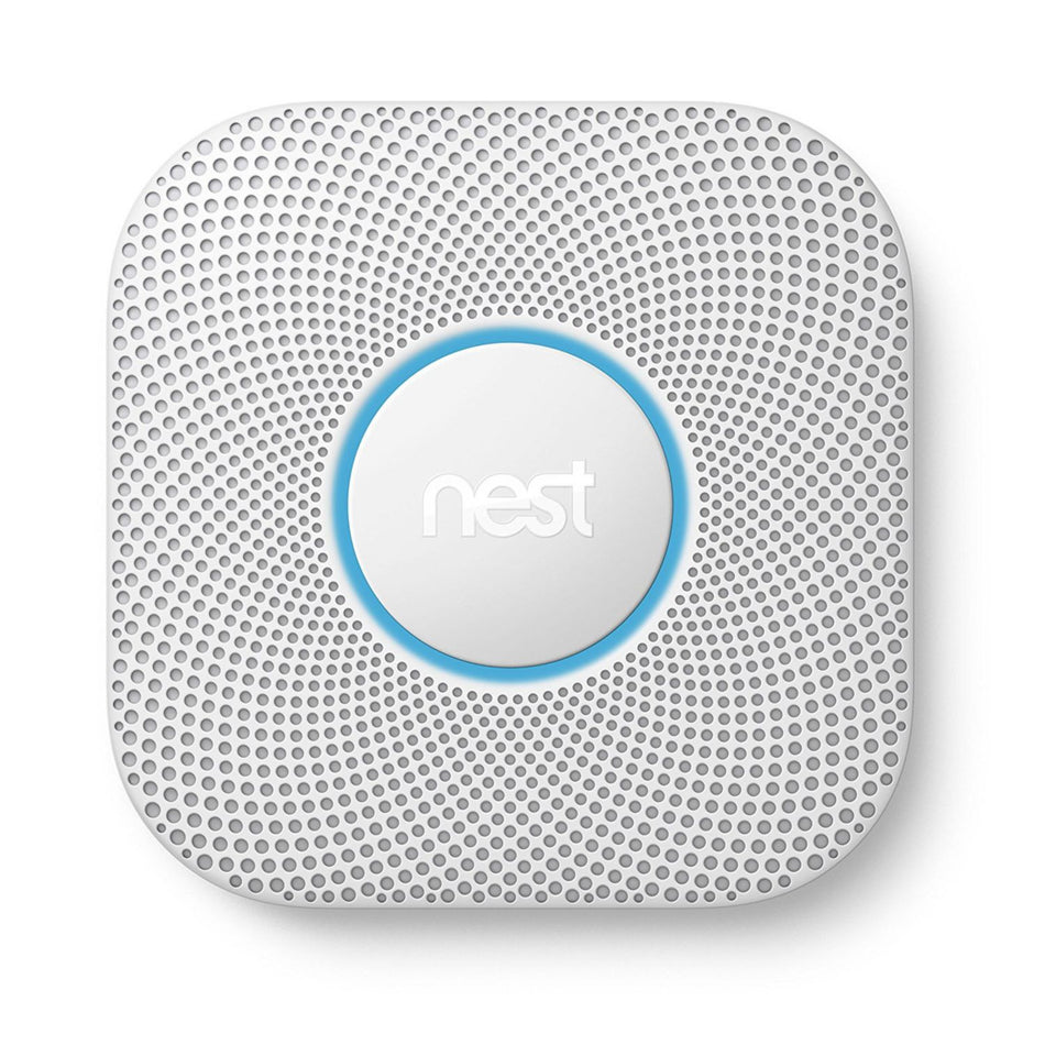 S3005PWLUS - Nest Protect 2nd Generation Smoke and Carbon Monoxide Alarm, Wired, White, 120V Connector