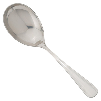 Winco 0030-21 9 Inch Large Solid Serving Spoon Extra Heavy Weight Mirror Finish