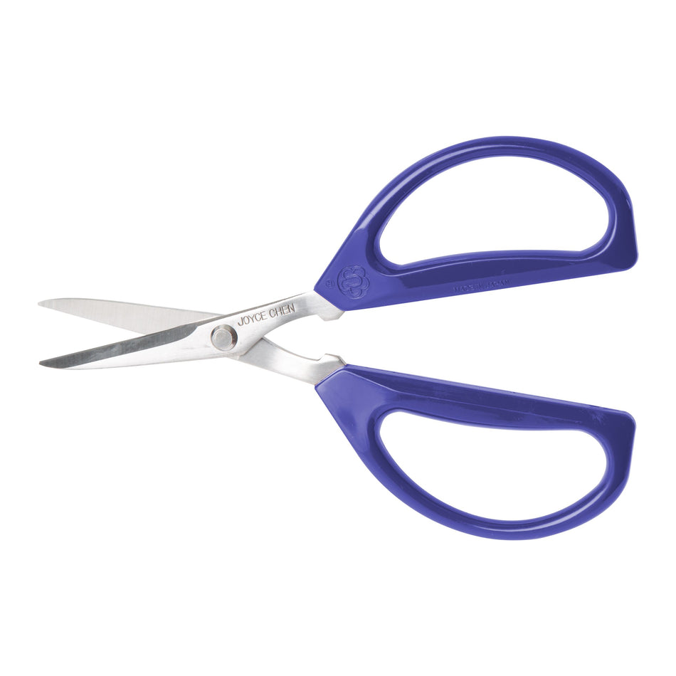 Winco KCHZ09008 9.06 Inch Kitchen Shears with Blue Handles 2 Pack