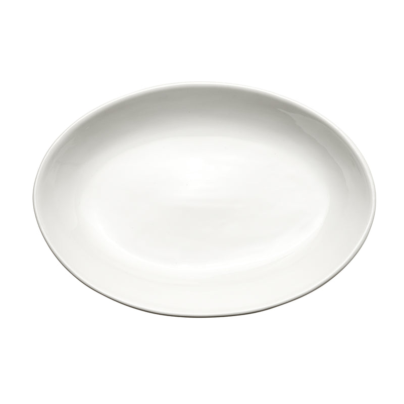 Winco 19" Oval Specialty Platter - Stainless Steel Serving Tray