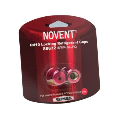 Novent® Locking Refrigerant Cap Aluminum; Brass; Neoprene 5/16" 86672