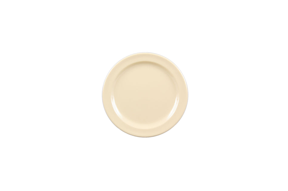 12 Pack 5-1/2" Diameter x 5/8" Height, Round Plate, Tan Color, Melamine, BPA Free, Dishwasher Safe, Break-Resistant, Shatter-Resistant, No Microwave, No Oven, NSF