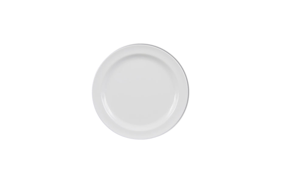 12 Pack 5-1/2" Diameter x 5/8" Height, Round Plate, White Color, Melamine, BPA Free, Dishwasher Safe, Break-Resistant, Shatter-Resistant, No Microwave, No Oven, NSF