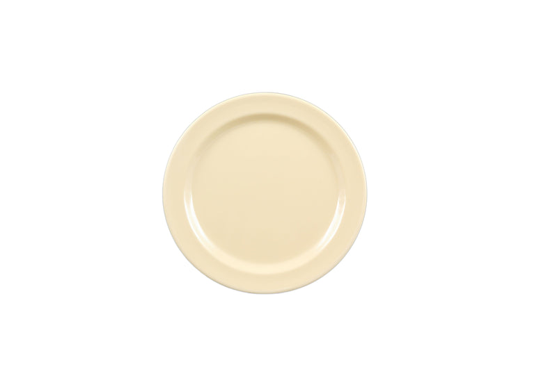 Thunder Group NS106T 6-1/2 Inch Round Plate Break-resistant Tan Melamine