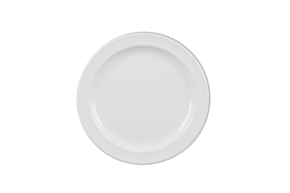 12 Pack 7-1/4" Diameter x 3/4" Height, Dessert Plate, White Color, Melamine, BPA Free, Dishwasher Safe, Break-Resistant, Shatter-Resistant, No Microwave, No Oven, NSF